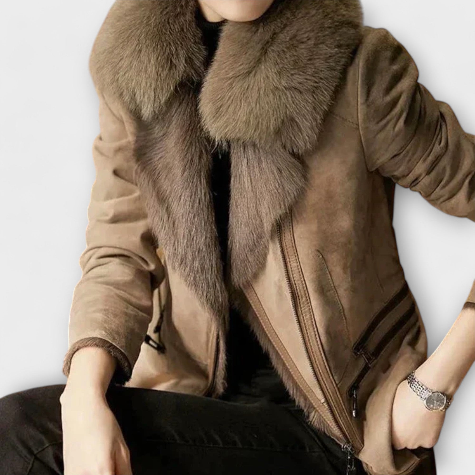 Chaqueta de piel de cordero