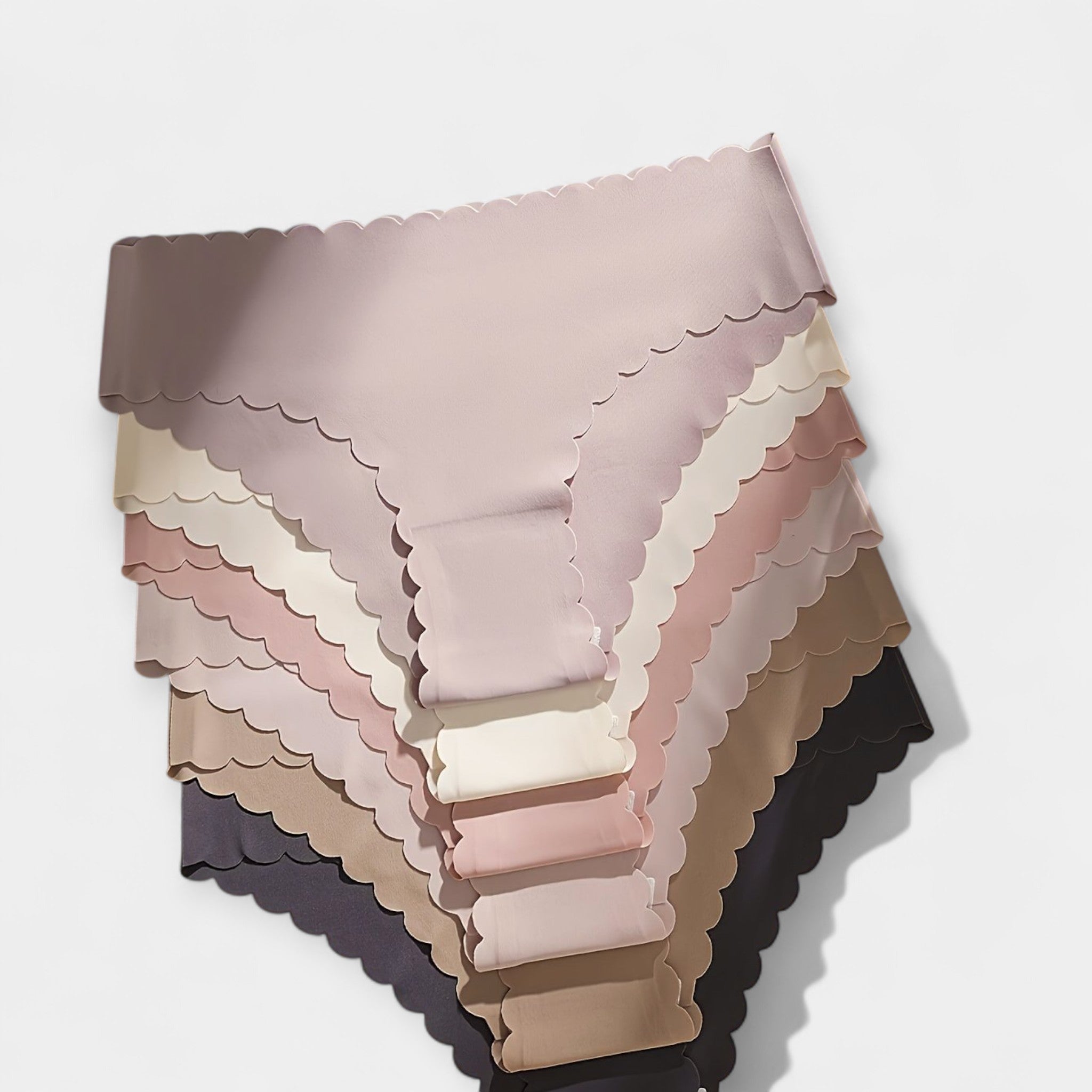 #Color_Set de 6 panties sin costuras en tonos pastel y tierra