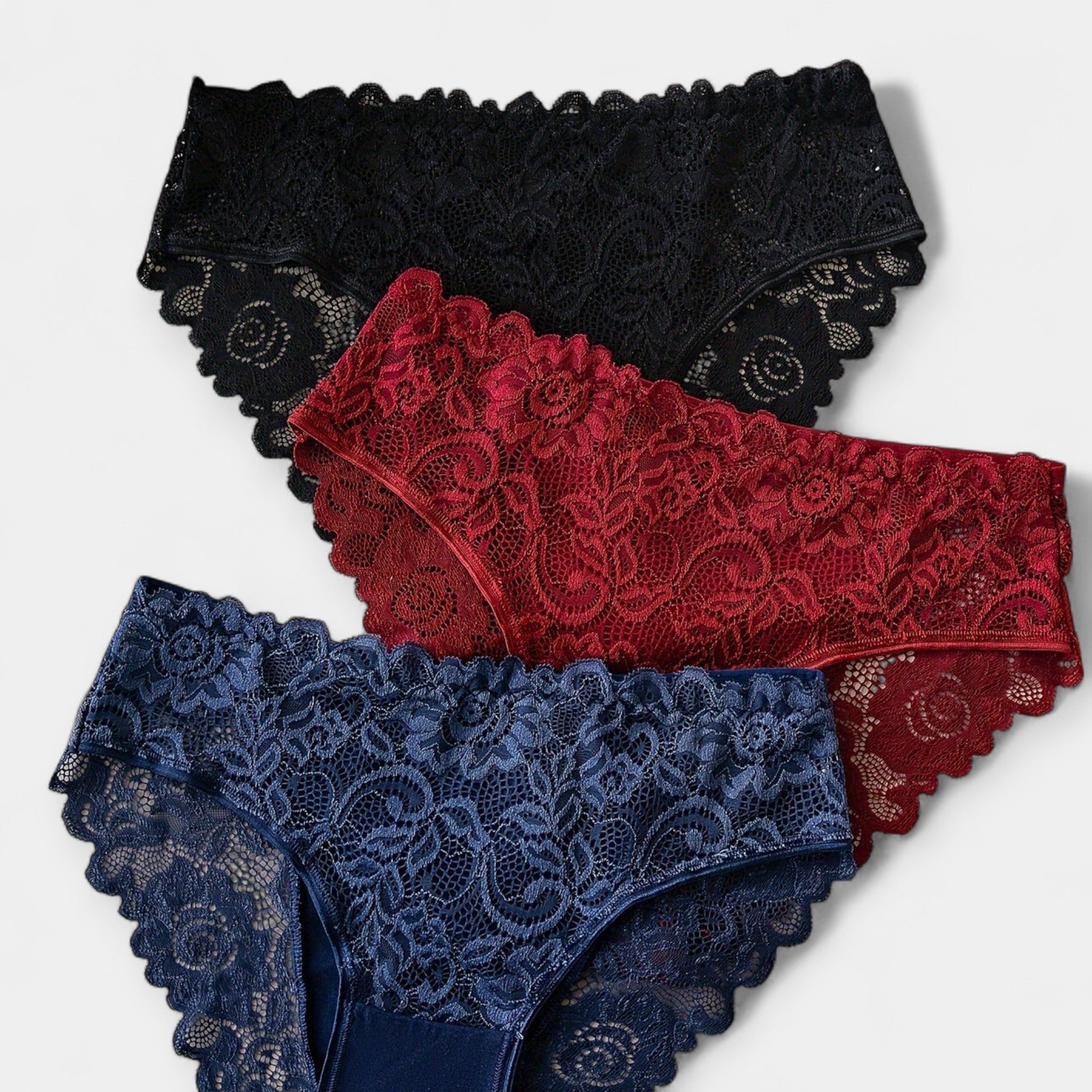 Paquete de 3 Panties de Encaje