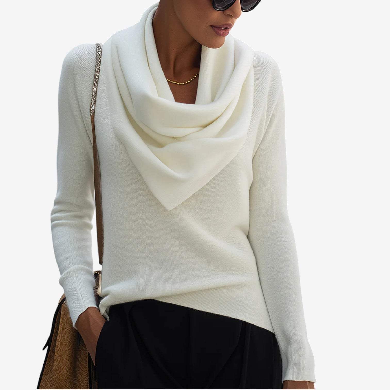 Suéter Cuello Drapeado Patricia™