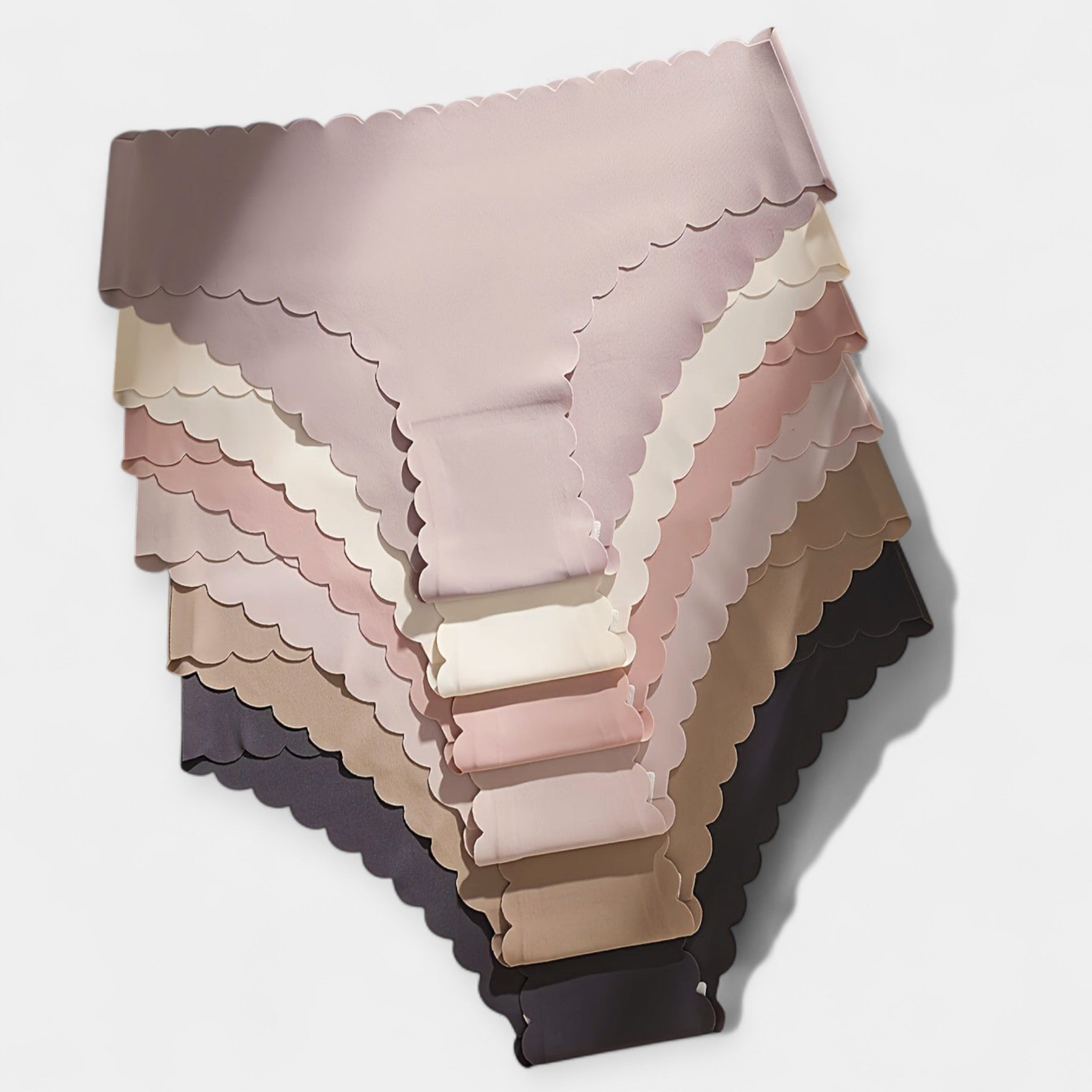 #Color_Set de 6 panties sin costuras en tonos pastel y tierra