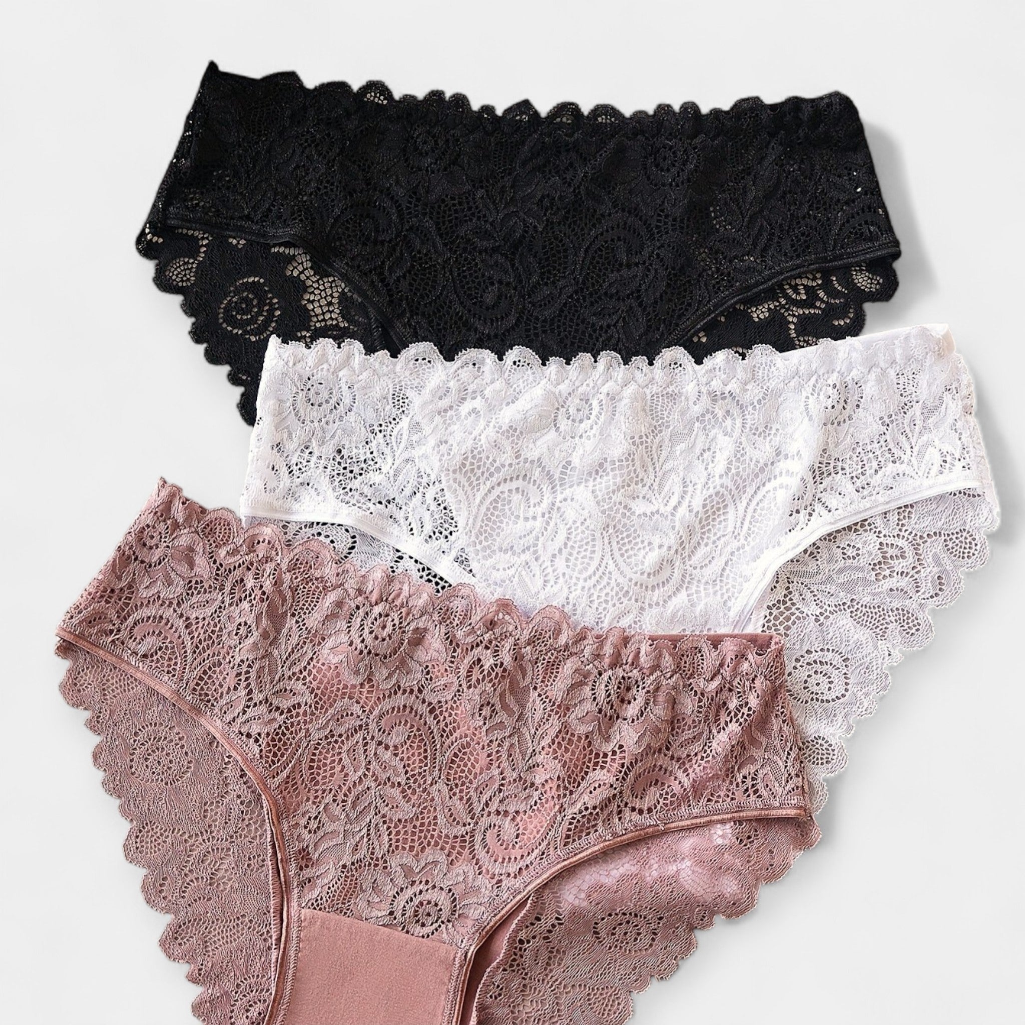 Paquete de 3 Panties de Encaje