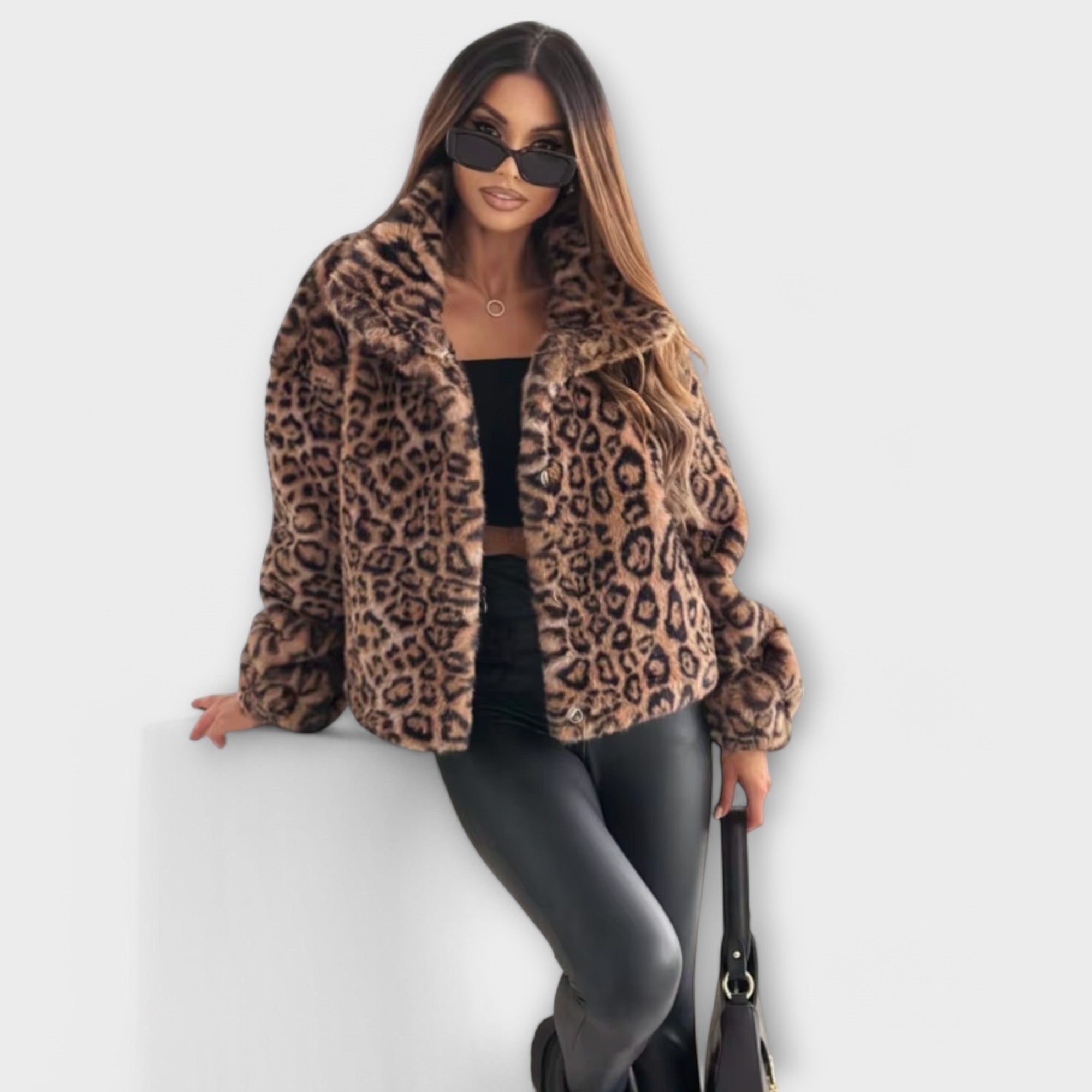 Chaqueta de Piel Sintética