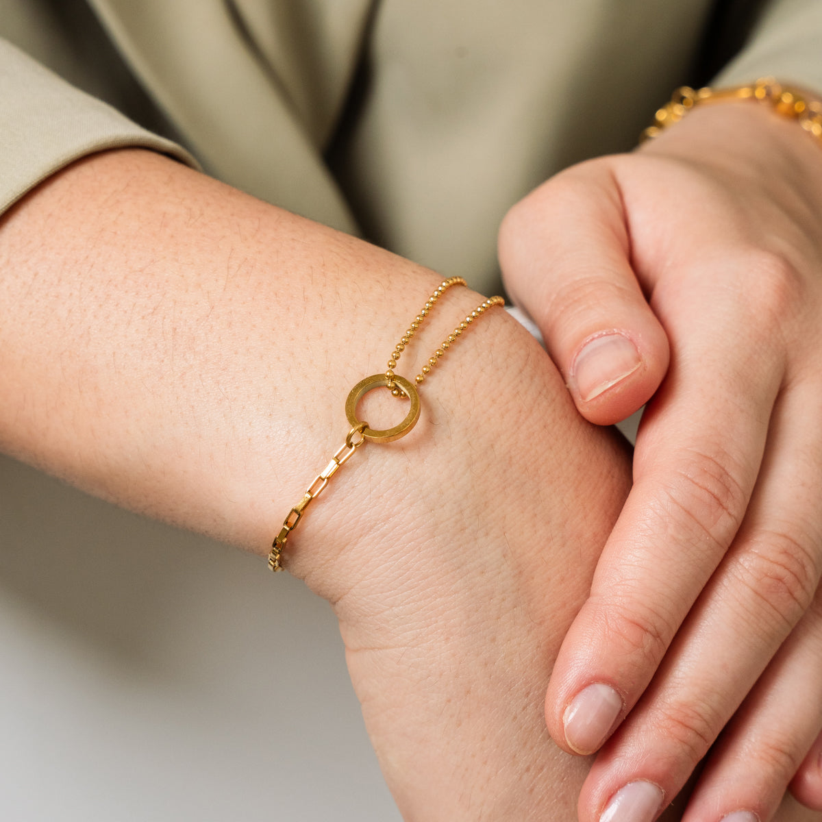 Pulsera de Tenis Dorada