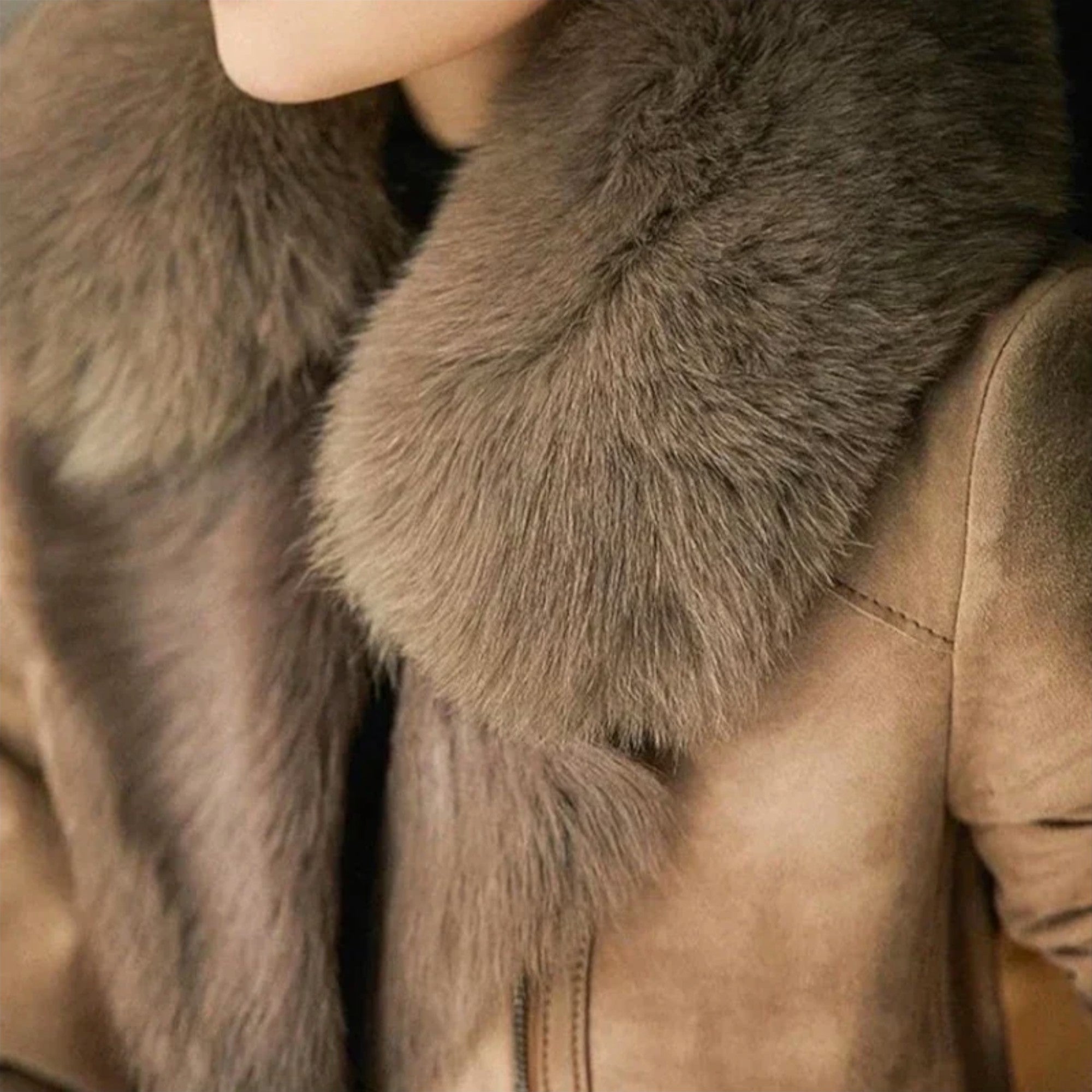 Chaqueta de piel de cordero