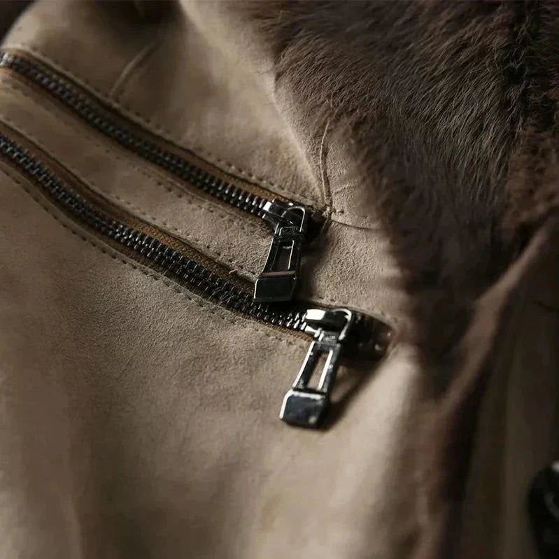 Chaqueta de piel de cordero