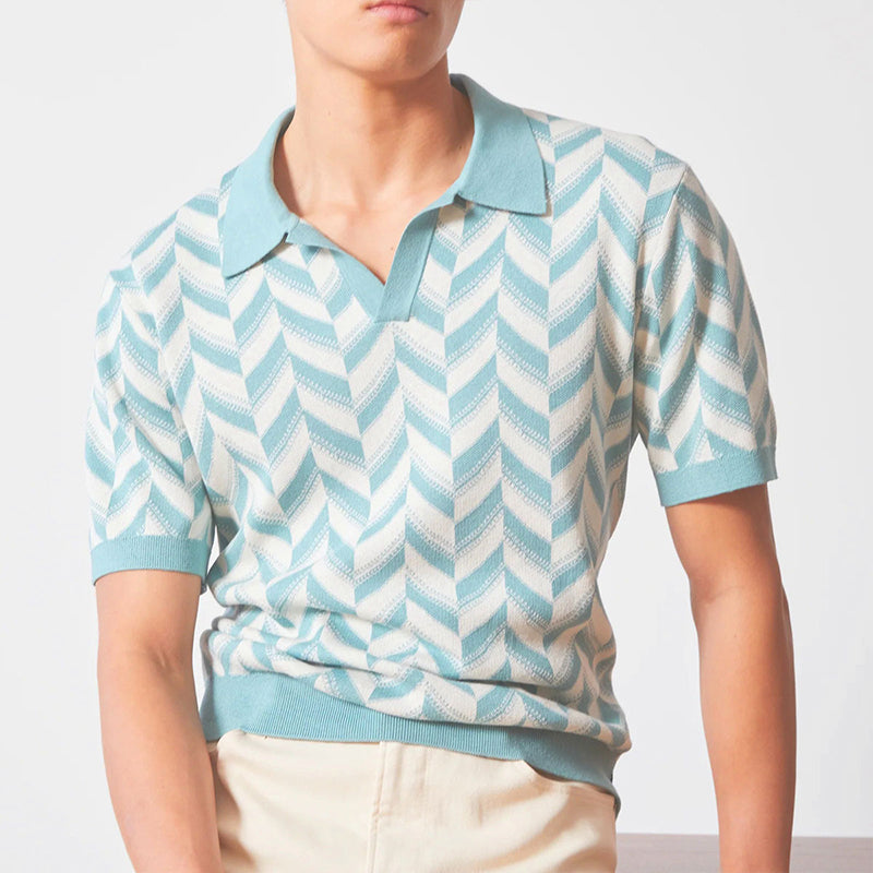 Polo con cuello en V