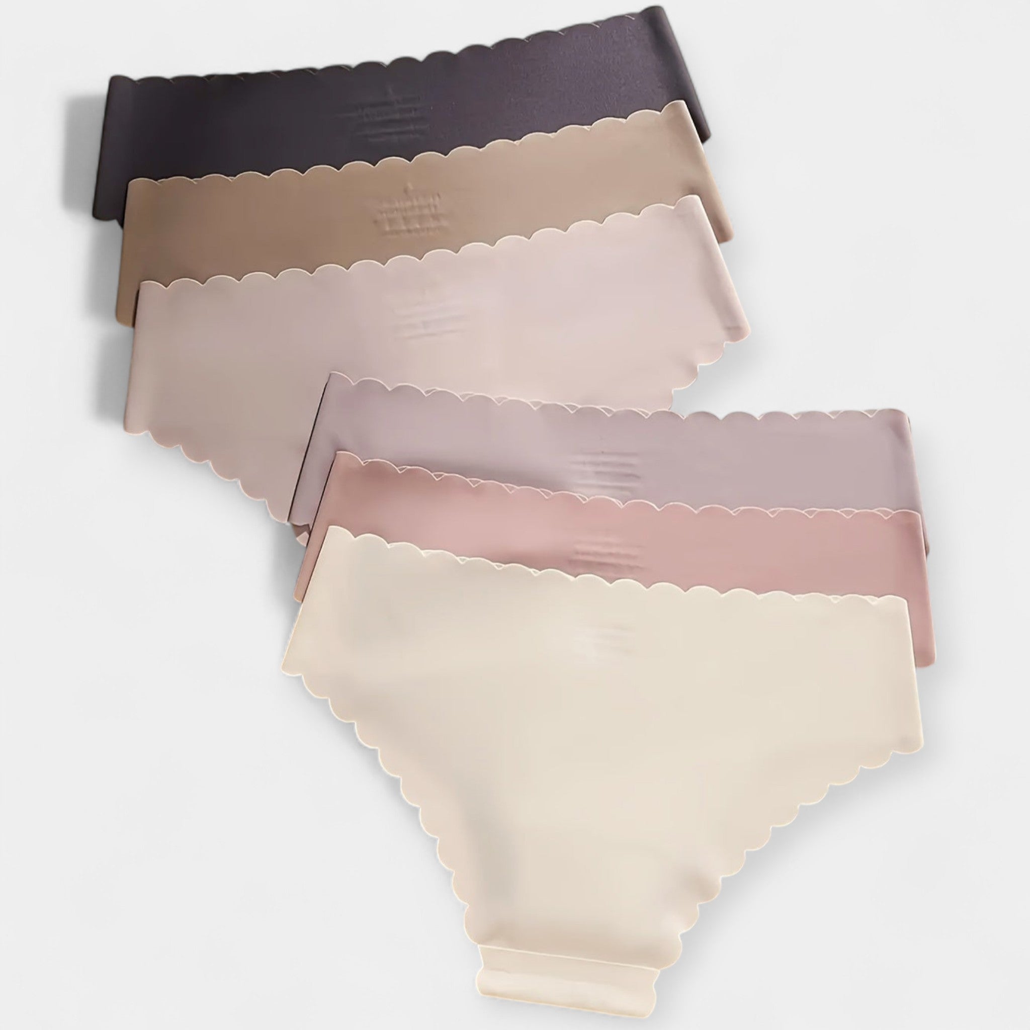 #Color_Set de 6 panties sin costuras en tonos pastel y tierra