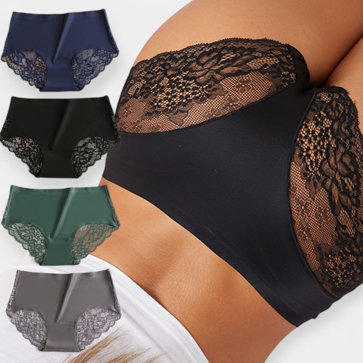 Set de 4 Panties Sexy de Encaje